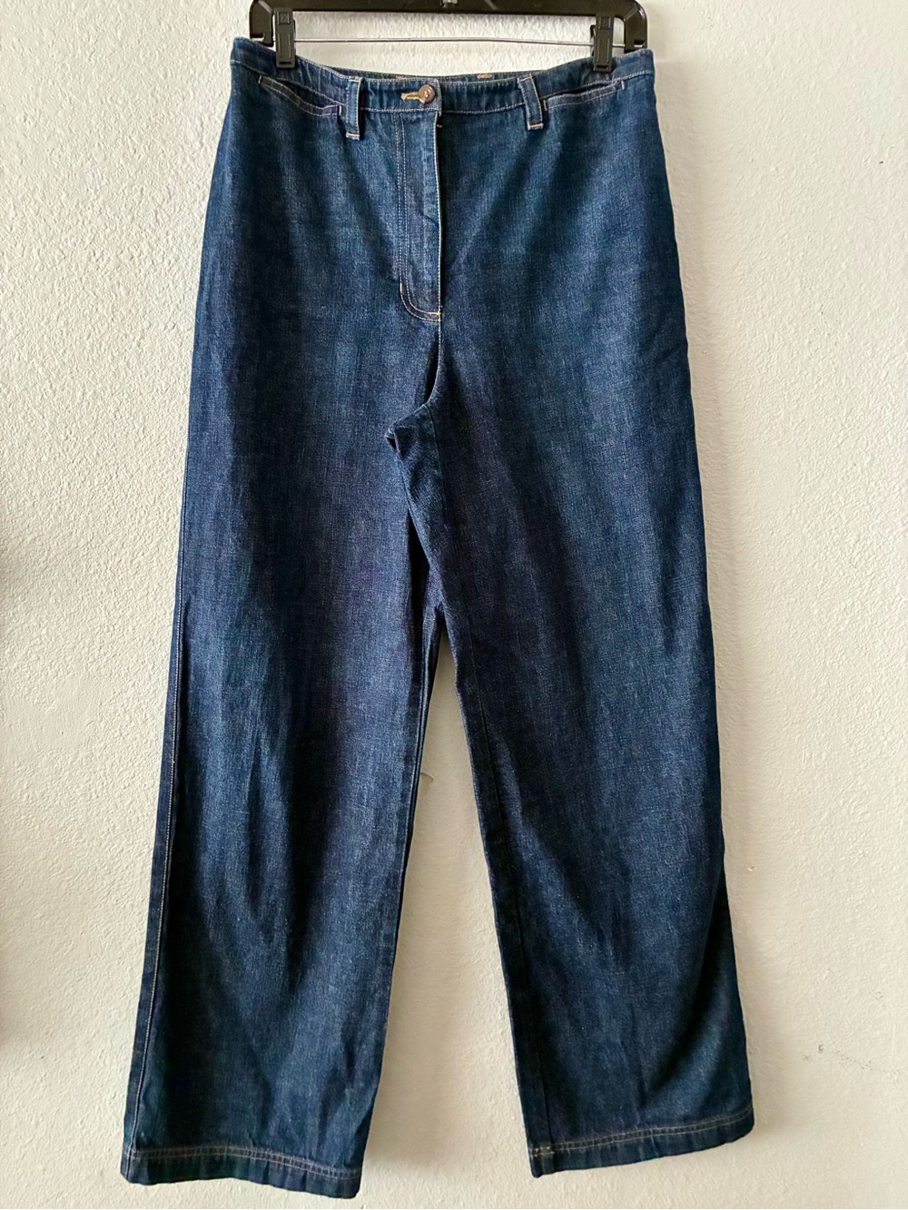 VTG Jones New York Sport 8 💯 Cotton Blue Denim Trouser Jeans Wide Straight Leg